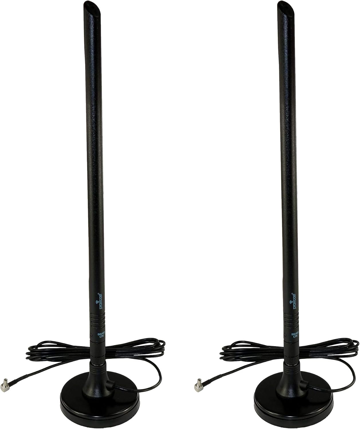 Proxicast 8 dBi High Gain External Magnetic Antenna Compatible with AT&T Nighthawk M5 / MR5100, M1 / MR1100, Velocity 2, Verizon Jetpack 8800L & Others 4G / LTE routers & modems with TS9 connectors Pack of 2