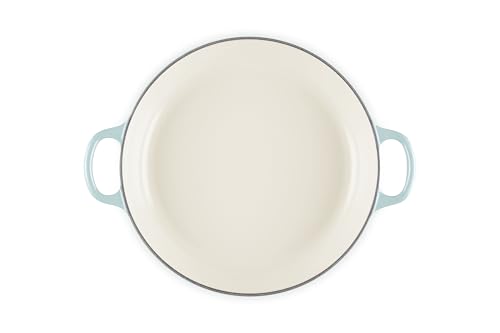 Le Creuset Signature Enameled Cast Iron Petal Braiser, 2.25qt., Coastal Blue