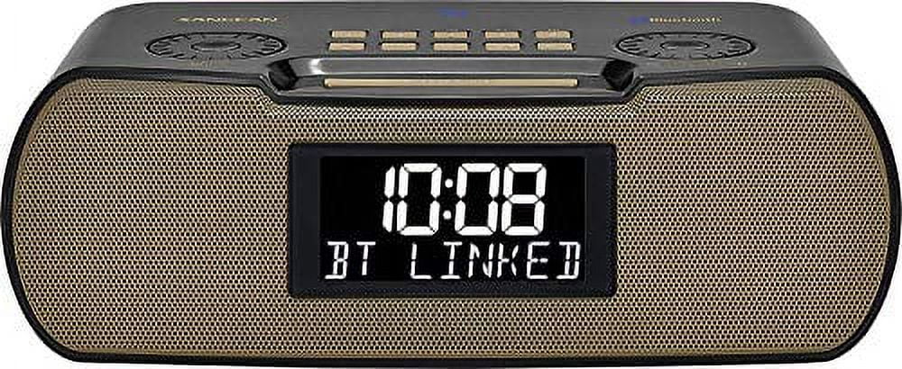 Sangean RCR-20 Digital AM/FM-RDS/Bluetooth Clock Radio with USB Charger