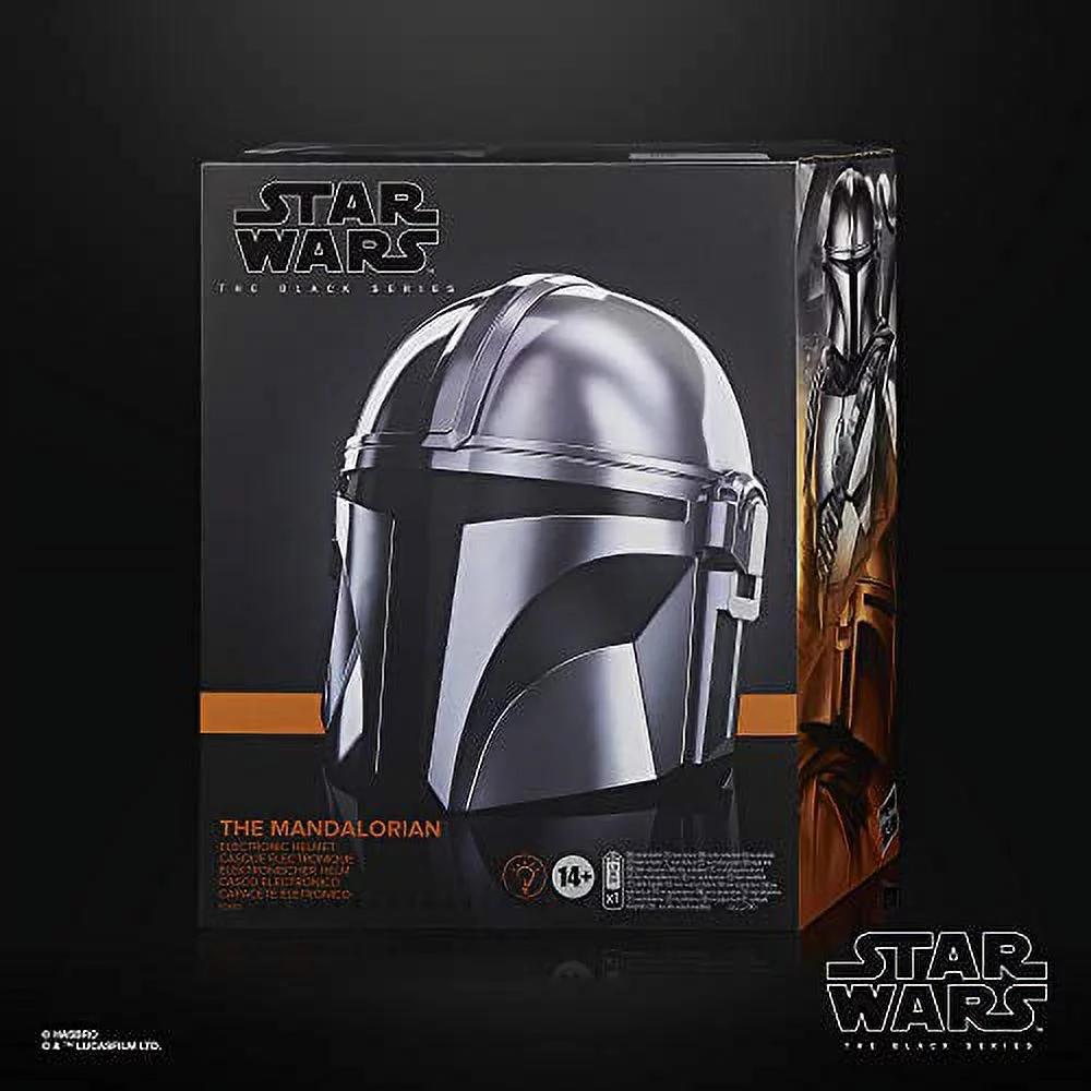 Star Wars The Black Series The Mandalorian Premium Electronic Helmet Roleplay Collectible, Toys for Kids Ages 14 and Up