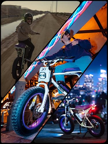 MACFOX Electric Bike for Adults - Peak 750W, 25MPH High-Speed Commuter Ebike, 30 Mile Range, 20" All-Terrain Fat Tires with Front Suspension, Off-Road/Campus E-Bicycle (X1S/Class 3)