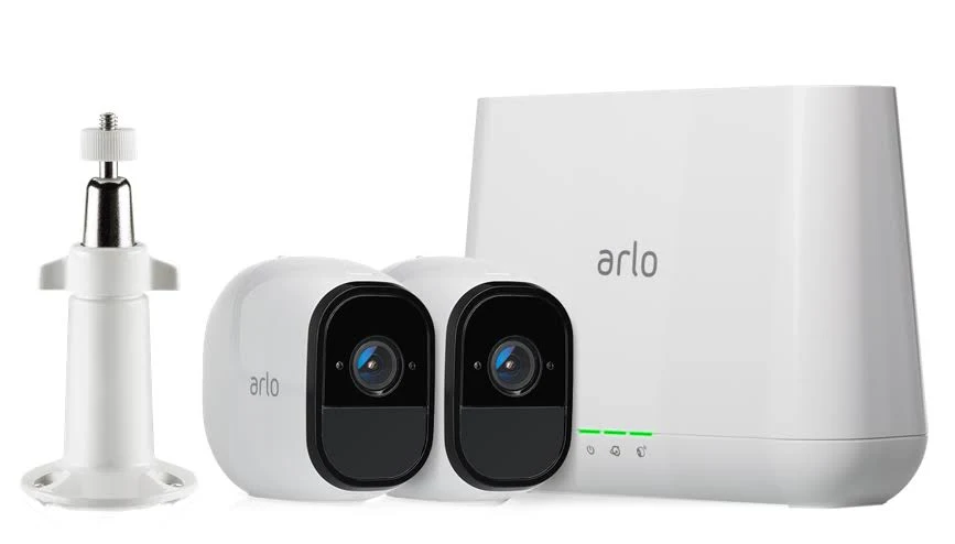 Arlo VMS4230-100NAS Pro Security Camera System with Siren - 2 Rechargeable Wire-Free HD Cameras with Audio