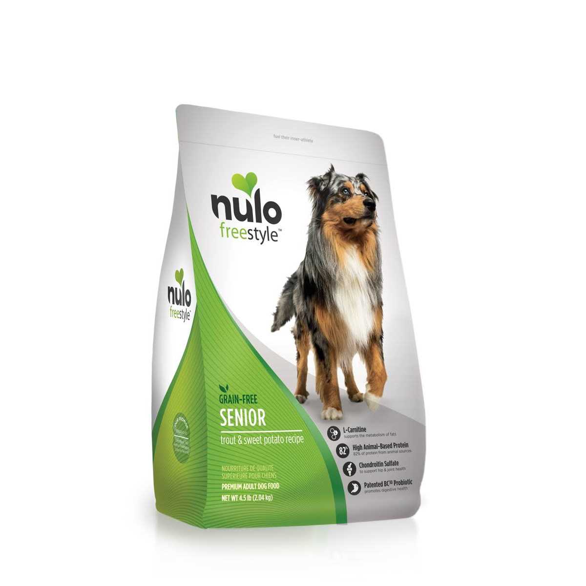 Nulo Freestyle Grain-Free Senior Trout &amp; Sweet Potato Dry Dog Food - Pet Supplies online store