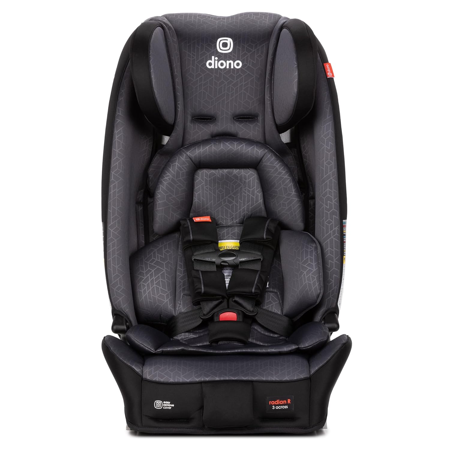 Diono Radian 3RXT Special Edition Slim Fit 3 Across All-in-One Convertible Car Seat, Rear-Facing, Forward-Facing and High-Back Booster, Gray Stone