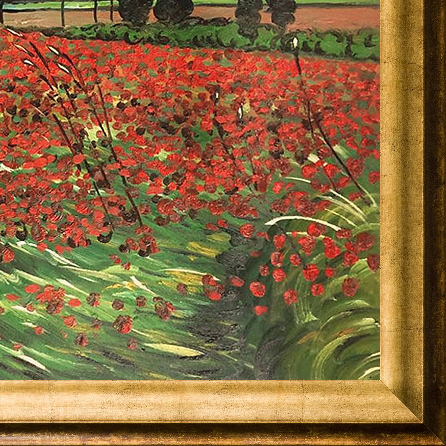 La Pastiche Vincent Van Gogh &Field of Poppies& Hand Painted Oil Reproduction