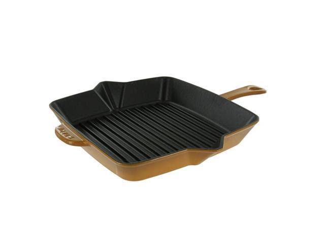 Staub Cast Iron Square Grill Pan, 10-in, Dark Blue