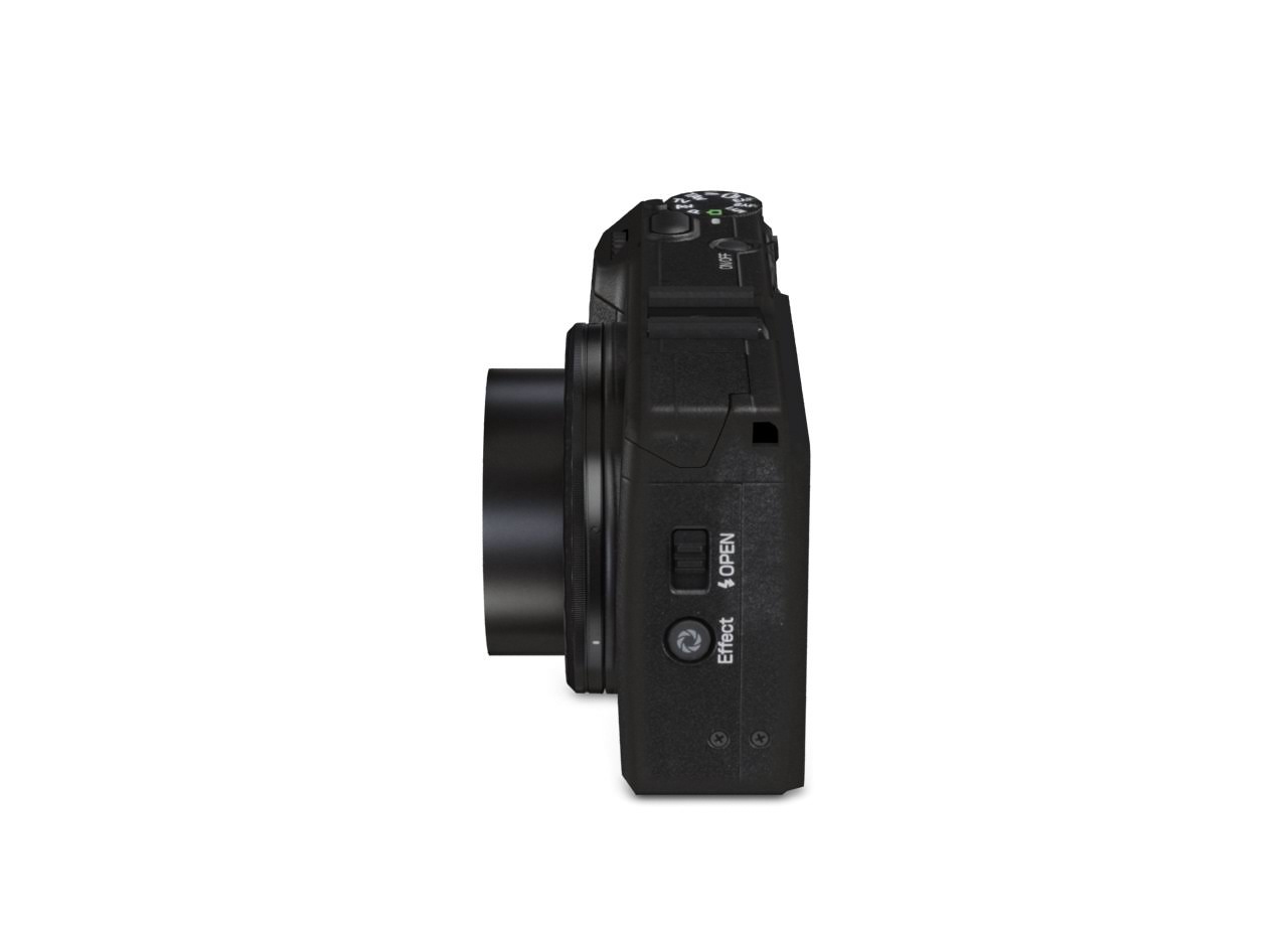 Ricoh GR 16.2 MP Compact Digital Camera - 1080p - Black