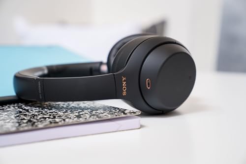 Sony WH-1000XM4 Wireless Premium Noise Canceling Overhead Headphones with Mic for Phone-Call and Alexa Voice Control, Black WH1000XM4