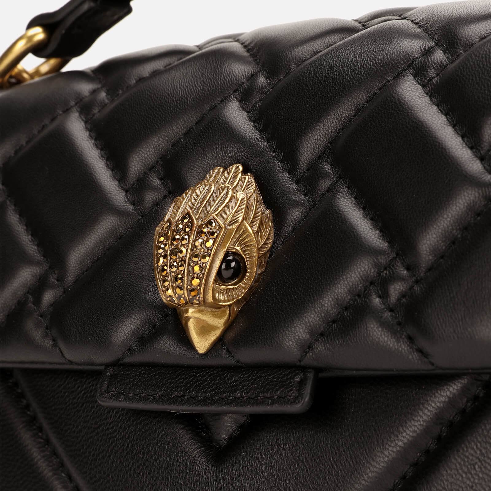 Kurt Geiger London Kensington Quilted Leather Shoulder Bag - Black