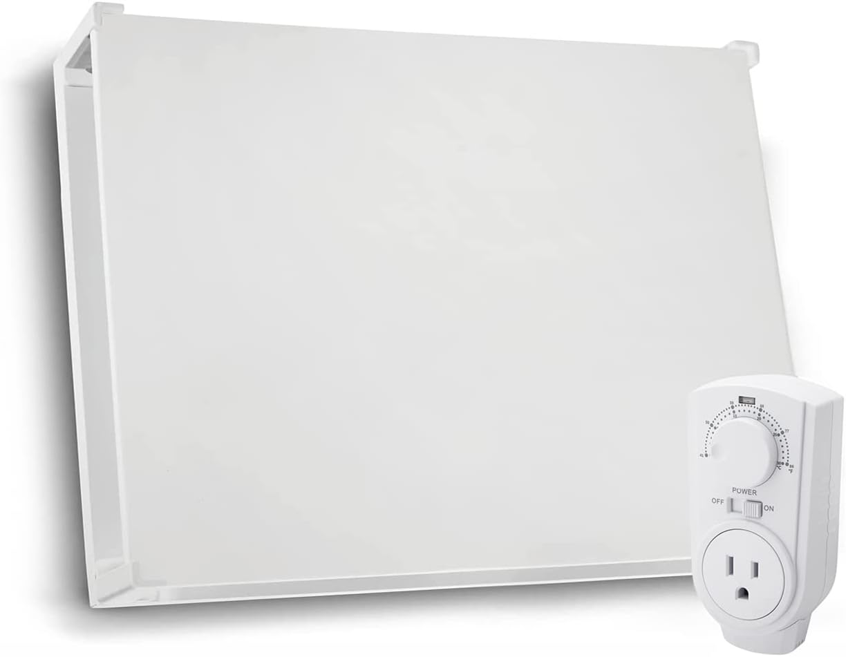 EconoHome Wall Mount Smart Space Heater Panel - with Wi-fi Thermostat - 400W Convection Heater - For 120 Sq Ft Room - 120V - Save on Electric Heating Costs - Overheat Protection - Smart Life App