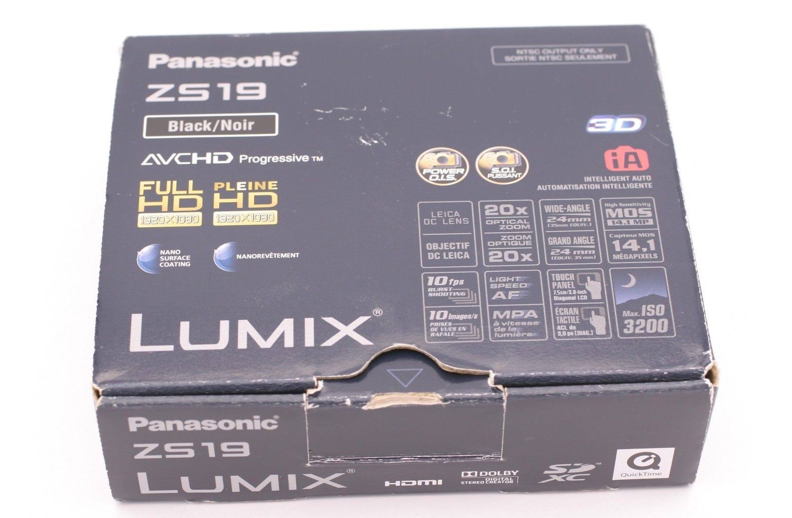 Panasonic Lumix Dmc-zs19 Digital Camera, Black