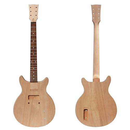 DIY Electric Guitar KIT, Build Your Own Unfinished Guitars Project with All Accessories (With All Accessory)