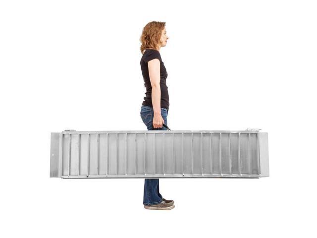 Silver Spring 6�� L Portable Single-Fold Aluminum Wheelchair and Scooter Ramp �C 700 lb. Capacity
