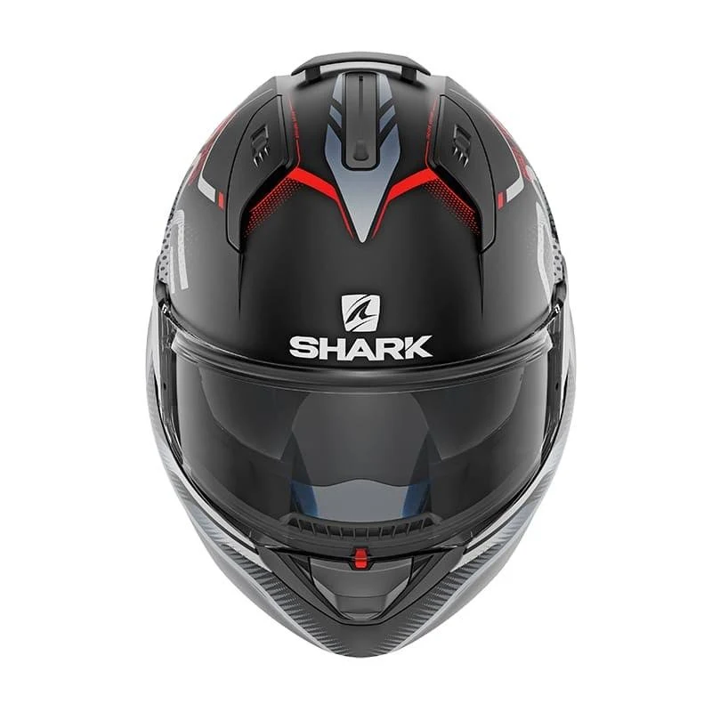 Shark EVO-ONE 2 Keenser Mat Helmet M Black-Silver-Red