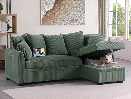 Oversized U-Shaped Sectional Sofa Couch Plush Corduroy Upholstered Modular Deep Seat Sofa&Couch Sectional W/Right Facing Chaise Lounge and 7 Toss Pillows for Home Apartment Living Room Furniture Sets