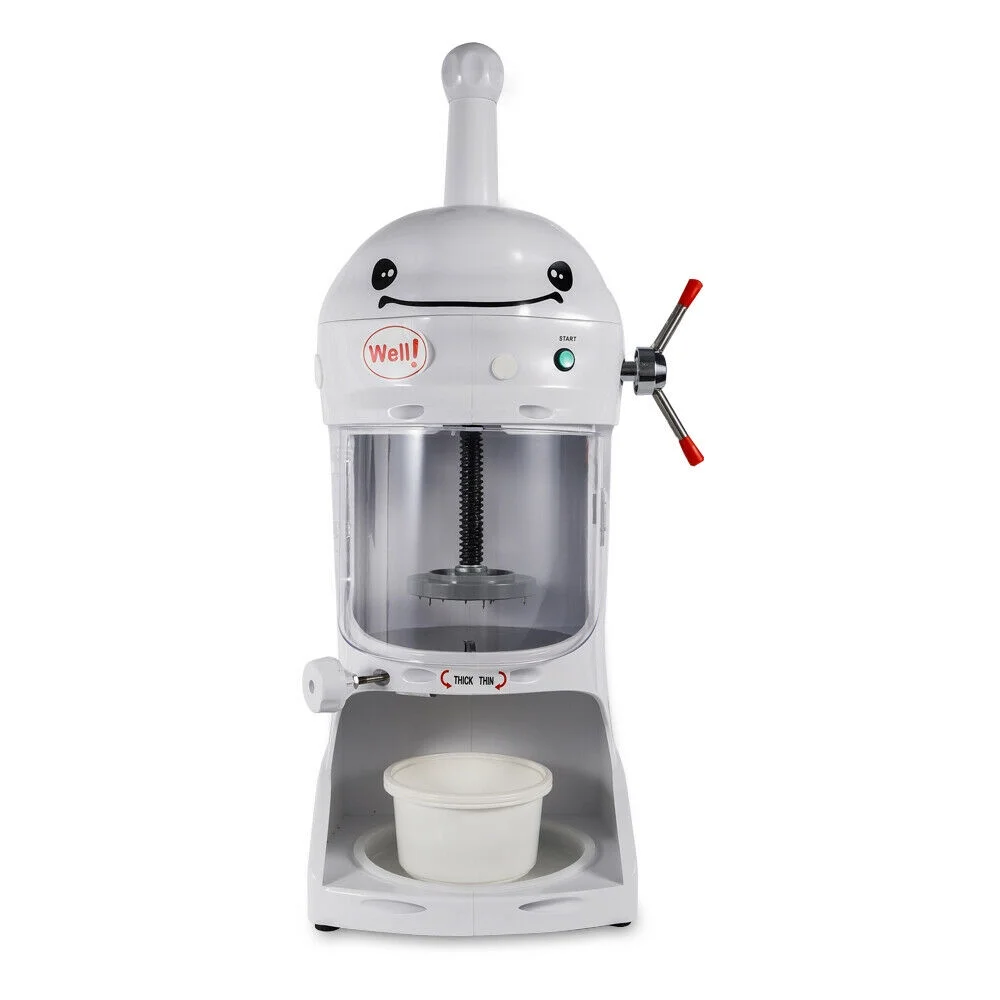 DENEST 350W Electric Snow Ice Shaver Snow Cone Shaved Machine Commercial  Ice Crusher