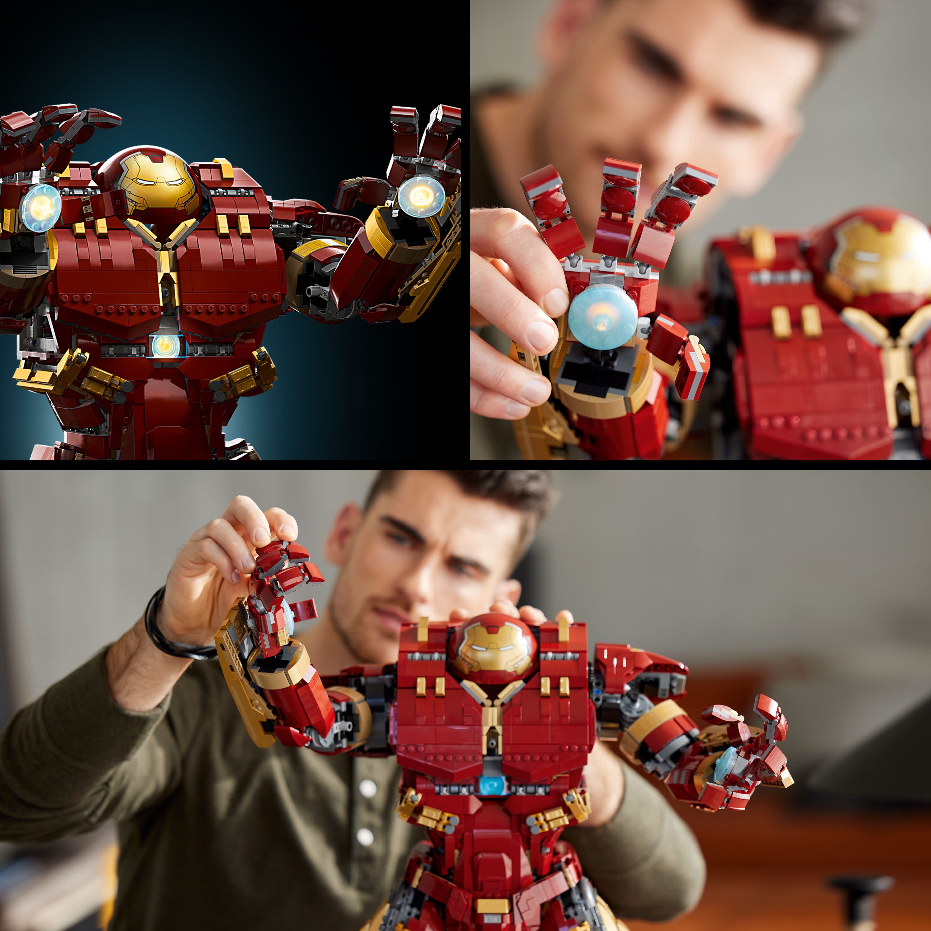 LEGO Marvel Hulkbuster 76210 Building Set - Iron Man Red Authentic Display Model for Adults