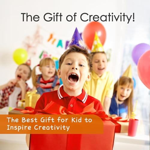 3D Printer for Kids, Beginner 3D Printer with 8 PLA Filament Set, Huge Toy Library & Modify, Wi-Fi & App Control, Create STEM Toys, High Precision, W/ 15+ Mini 3D Design Module, X-Maker Joy