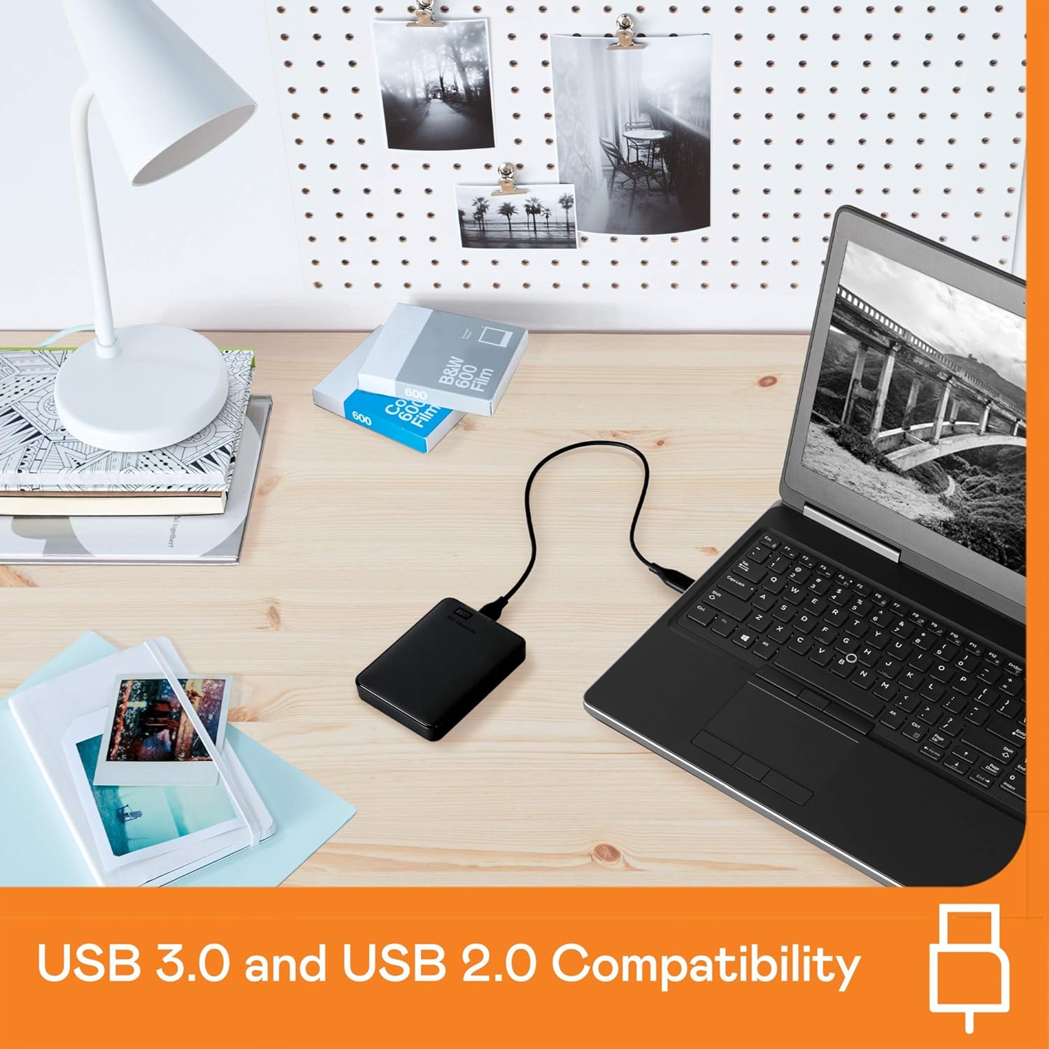 WD 4TB Elements Portable External Hard Drive HDD, USB 3.0, Compatible with PC, Mac, PS4 & Xbox - WDBU6Y0040BBK-WESN & 2TB Elements Portable External Hard Drive HDD, USB 3.0