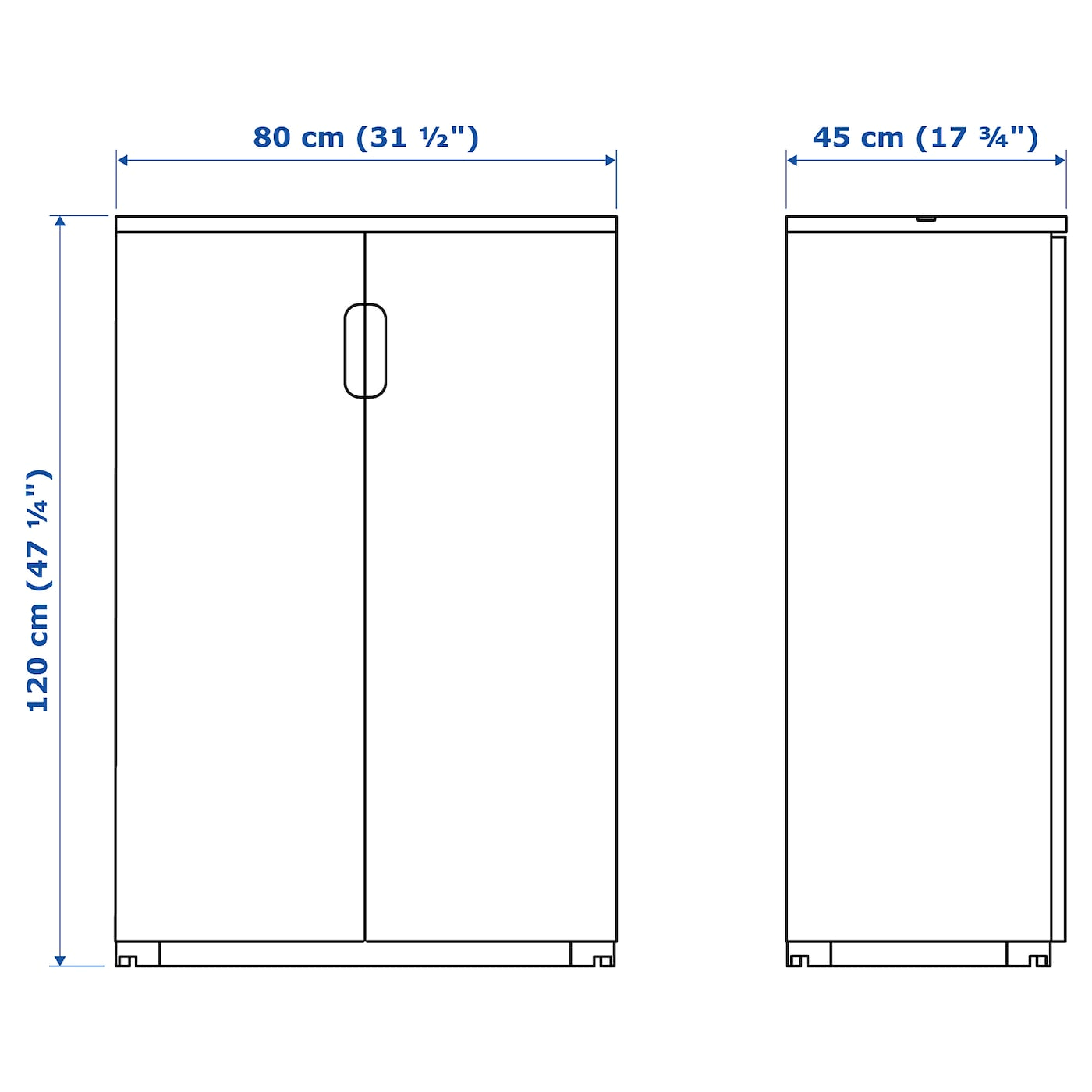 IKEA - Galant Cabinet with Doors, White, 31 1/2x47 1/4 10365141