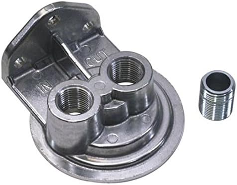 Small Block Fits Chevy Remote Oil Filter Relocation Kit, Vertical Port