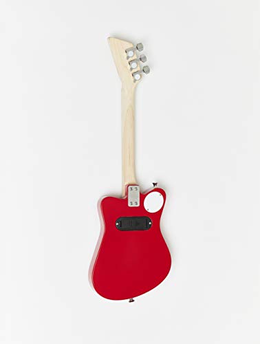 Loog Mini Electric kids Guitar for Beginners built-in Amp Ages 3+ Learning App and Lessons Included Yellow