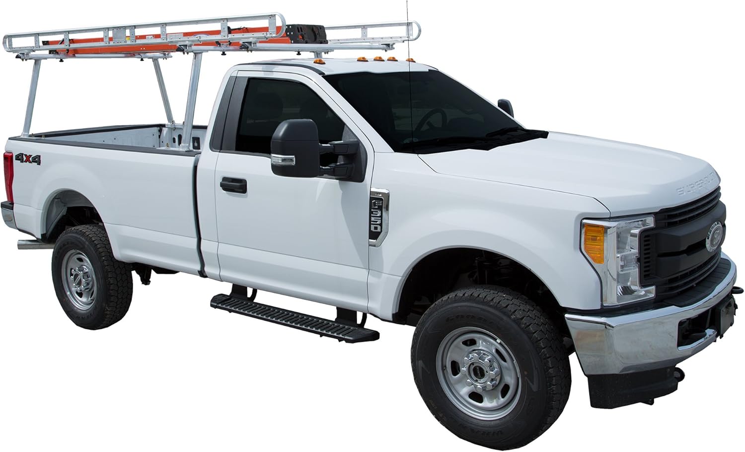 Buyers Products 1501400 Clear Anodized Aluminum Truck Ladder Rack, 1 Pack