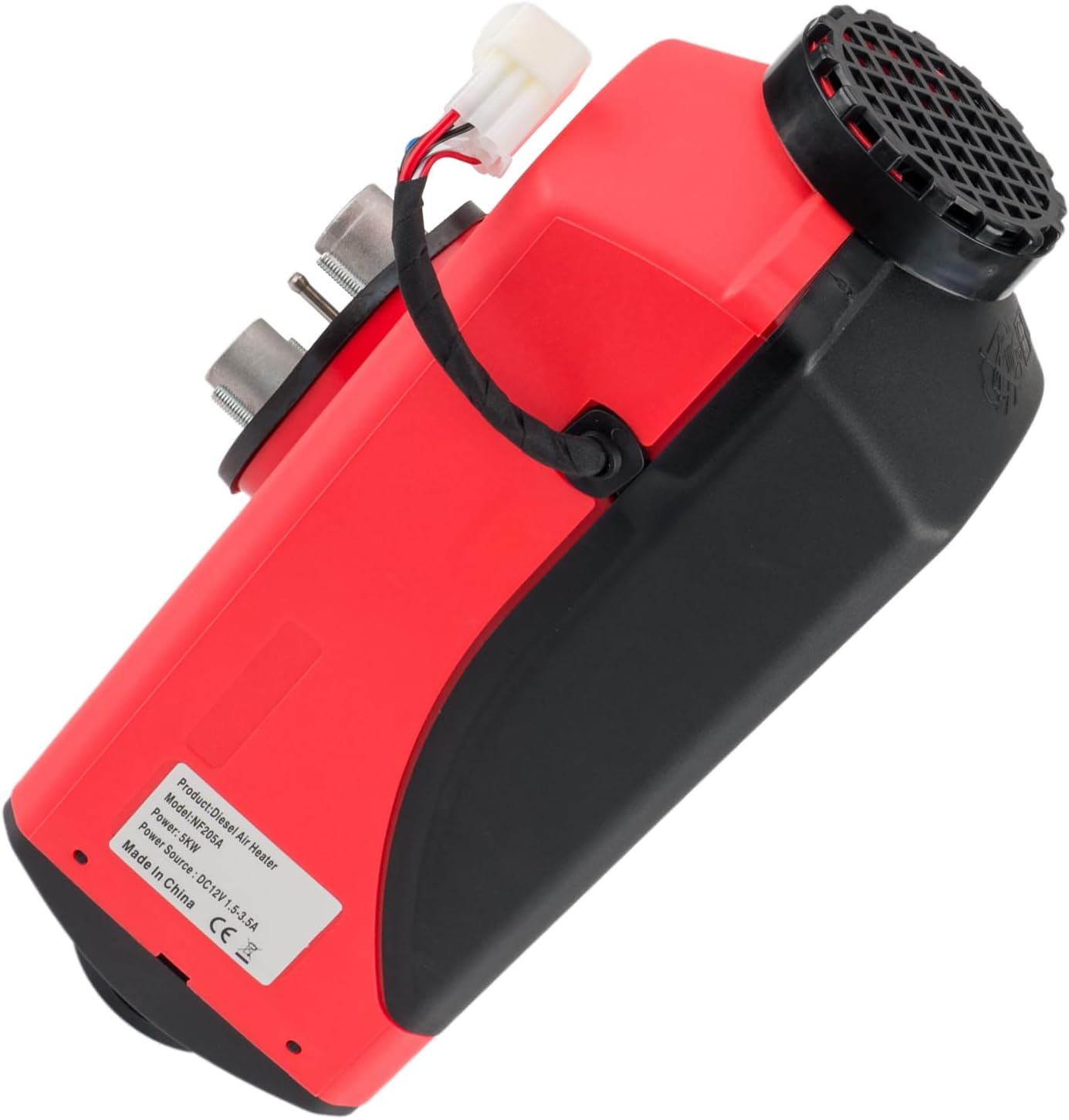 PHILTOP Diesel Heater 12V 5KW, Air Diesel Heater Parking Heater, Black Red Diesel Air Heater for Tent, Car, RV, Truck, Camper, Trailer, Motorhome