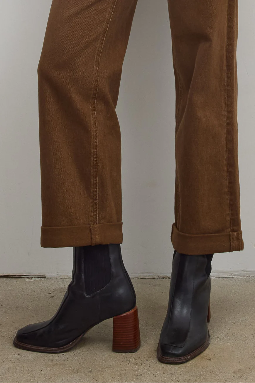 Steve Madden Downtown Black Leather Boot