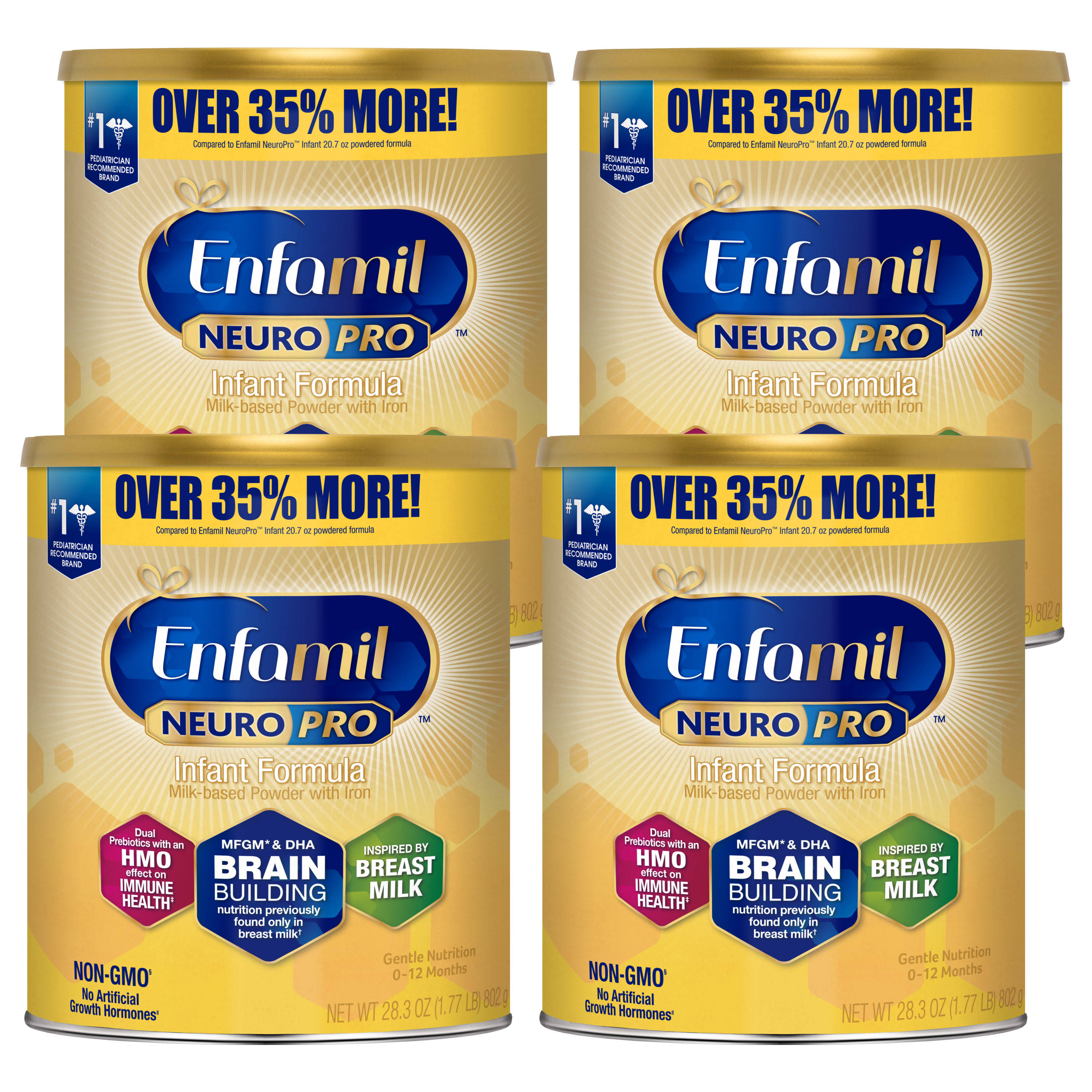 Enfamil NeuroPro Infant Formula Powder - 28.3 oz Can (4 Pack)