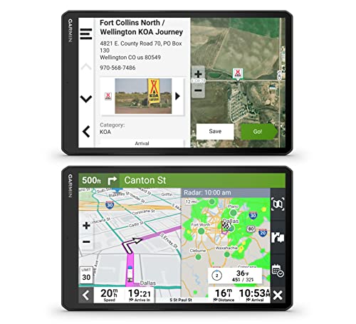 Wearable4U - Garmin RV 895 GPS Navigator, Large, Easy-to-Read 8, Custom RV Routing, High-Resolution Birdseye Satellite Imagery with Power Pack Bundle