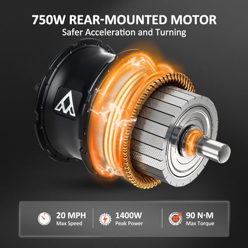 ADDMOTOR Electric Trike for Adults, 85Miles/160Miles Dual Battery System Electric Tricycle, 750W Rear Motor GREATTAN Etrike, 48V 20AH/40AH 3 Wheel Electric Bike for Senior, Differential, Parking Brake