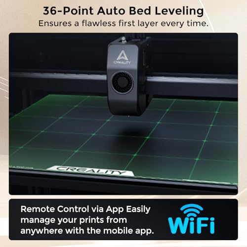 Creality Hi Combo 3D Printer, 4-Color CFS System, Auto RFID Filament Detection, 500mm/s Speed, All-Metal Frame, 260x260x300mm Build Volume, Smart Cloud Control