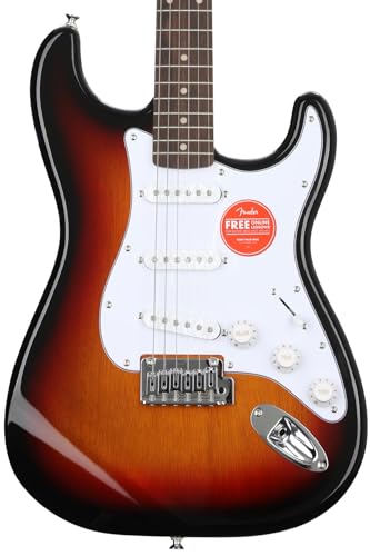 Squier Affinity Series Stratocaster Electric Guitar, with 2-Year Warranty, 3-Color Sunburst, Laurel Fingerboard