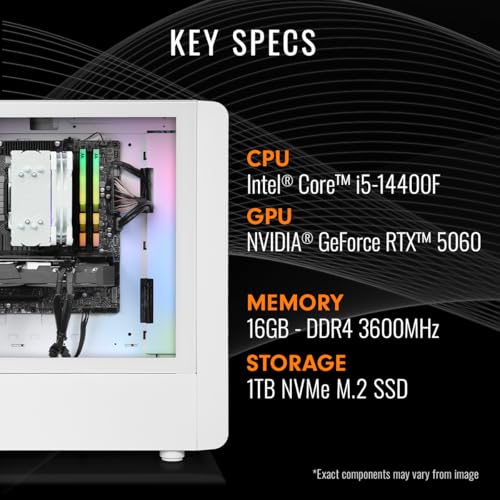 Thermaltake LCGS Quartz R66 Gaming Desktop (AMD Ryzen™ 5 5600, ToughRam DDR4 3600Mhz 16GB RGB Memory, AMD Radeon™ RX 6600, 1TB NVMe M.2, WiFi, Windows 11) S2QT-B550-R66-LCS