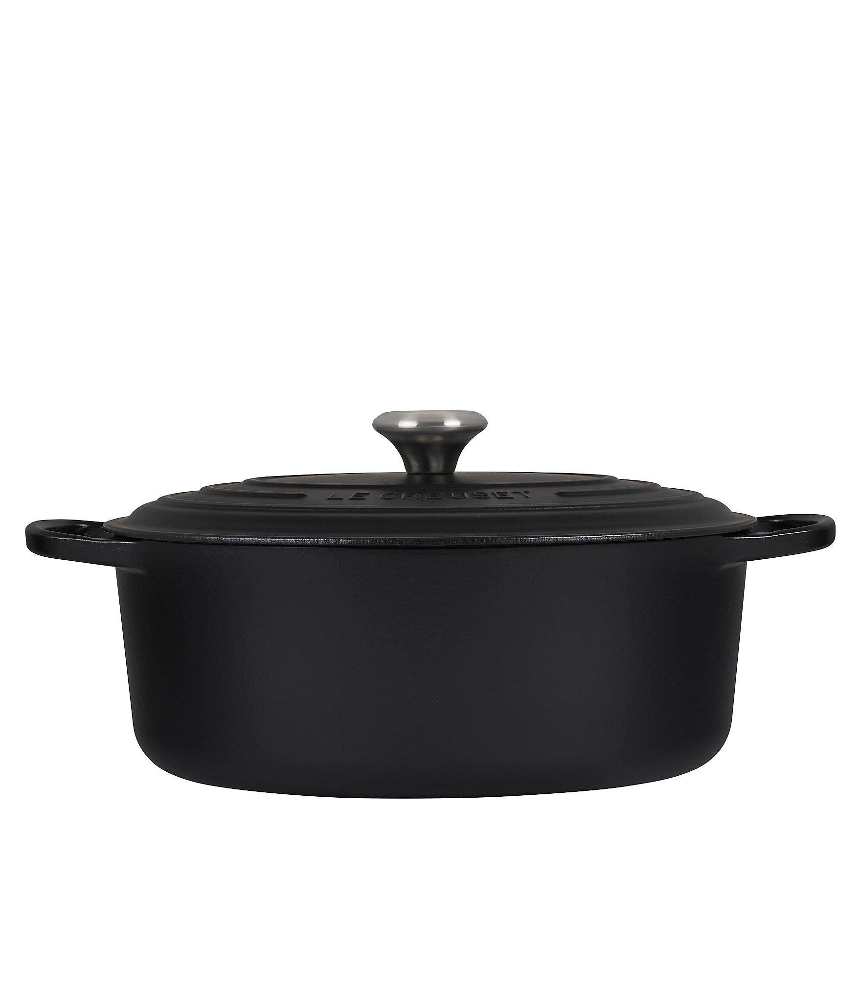 Le Creuset 6.75-Quart Signature Cast Iron Oval Dutch Oven - Flame
