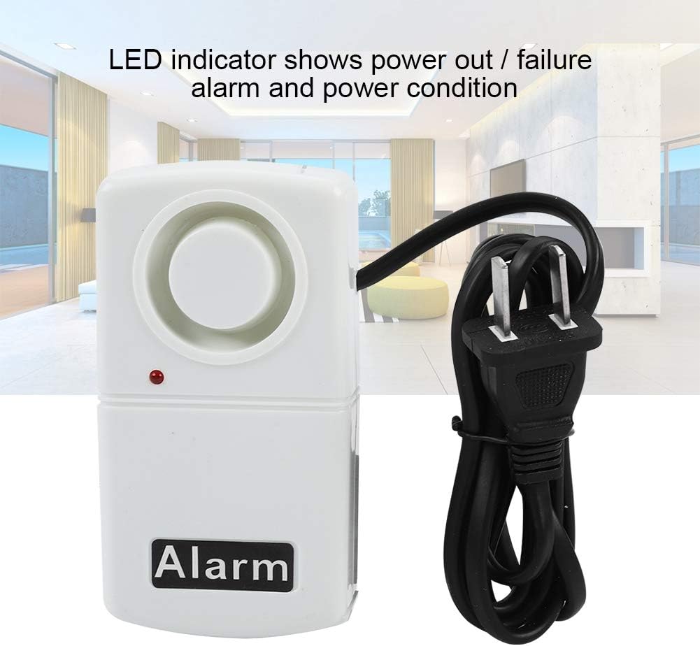Automatic Power Cut Failure Alerter, LED Flash Indicator 120dB Smart Warning Siren 220V Pack of 2