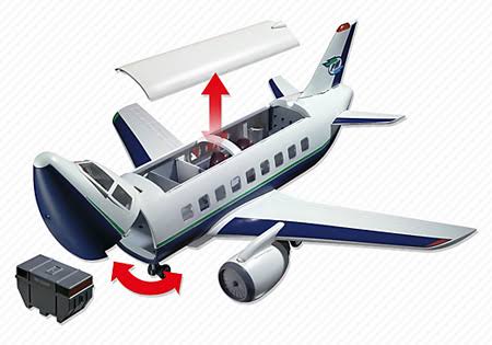 Playmobil 5261 City Action Cargo and Passenger Aircraft