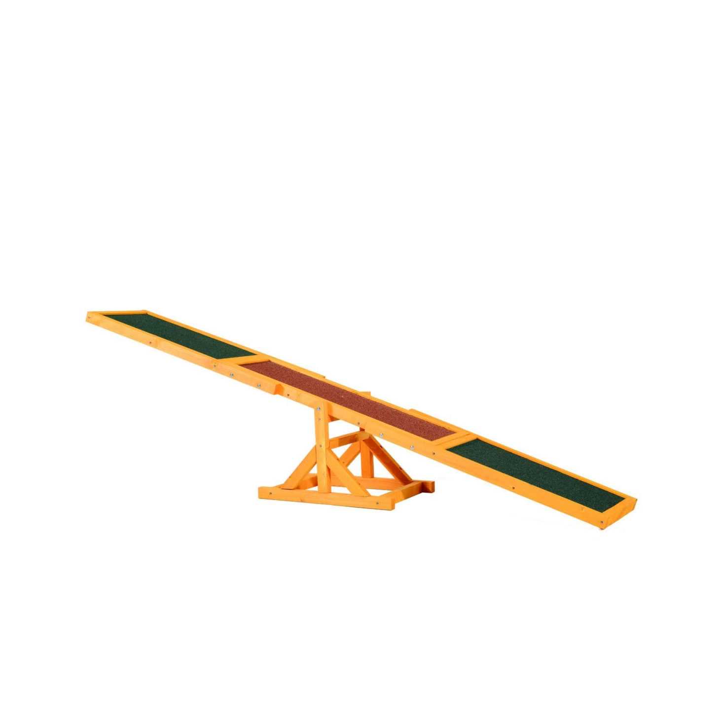 PawHut Wooden Dog Agility Seesaw for Training and Exercise - Pet Supplies online store