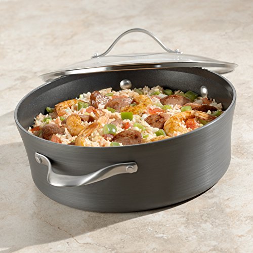 Calphalon Contemporary Hard-Anodized Aluminum Nonstick Cookware, Sauce Pot, 5-quart, Black