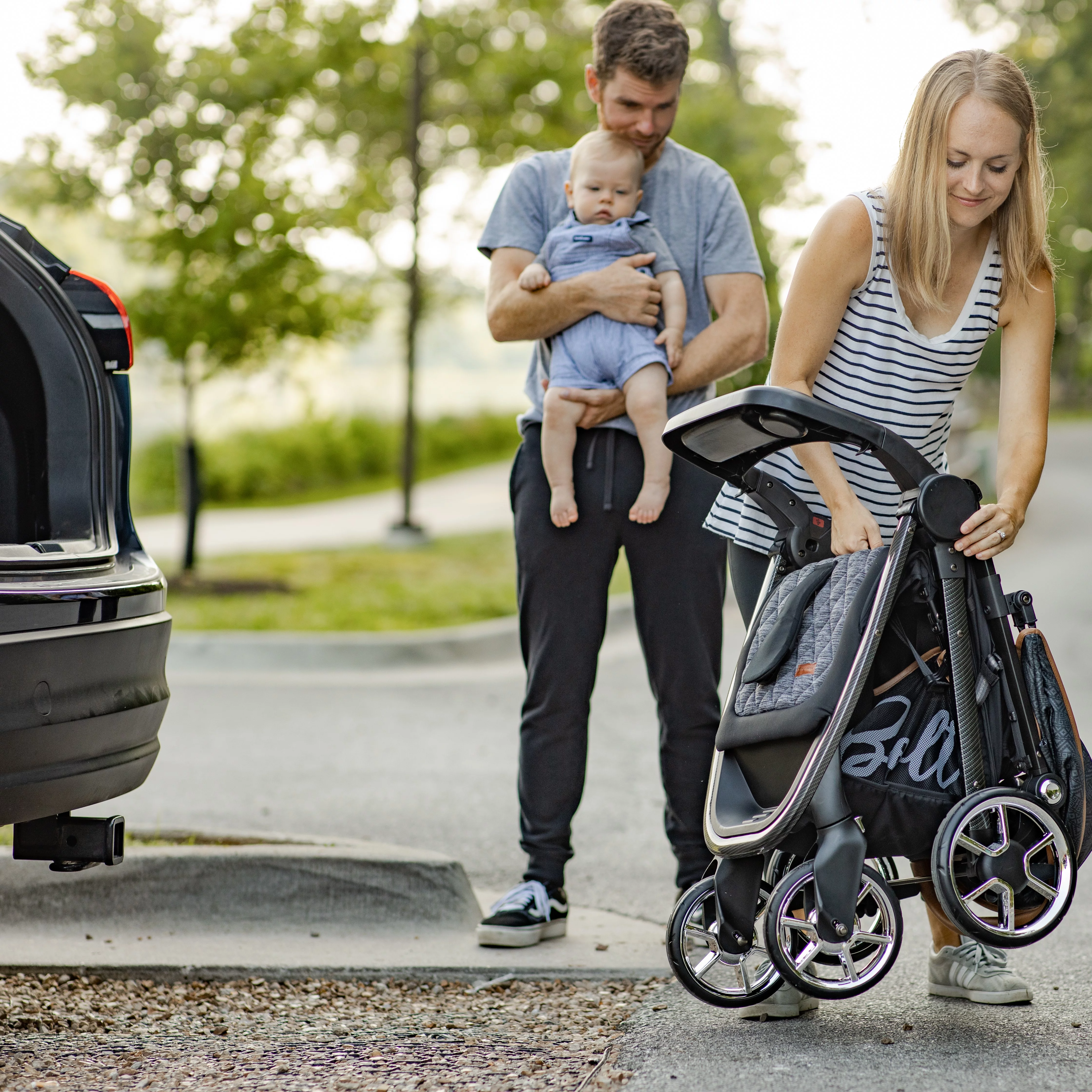 Monbebe Bolt Travel System Stroller and Infant Car Seat, Urban Boho