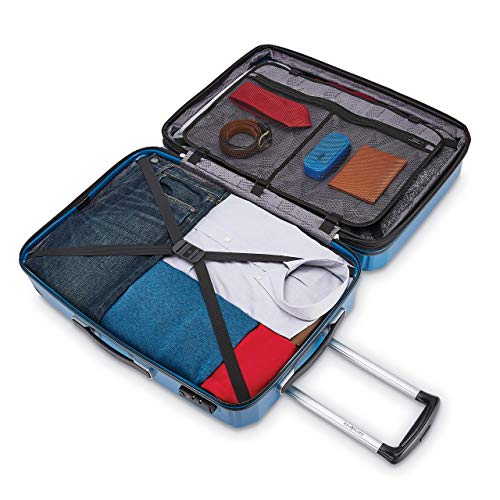 Samsonite Winfield 3 DLX Hardside Expandable Luggage with Spinners, Silver, Carry-On 20-Inch