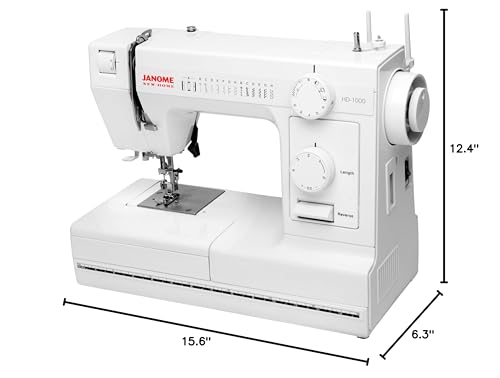Janome HD1000 Heavy-Duty Sewing Machine with 14 Built-In Stitches