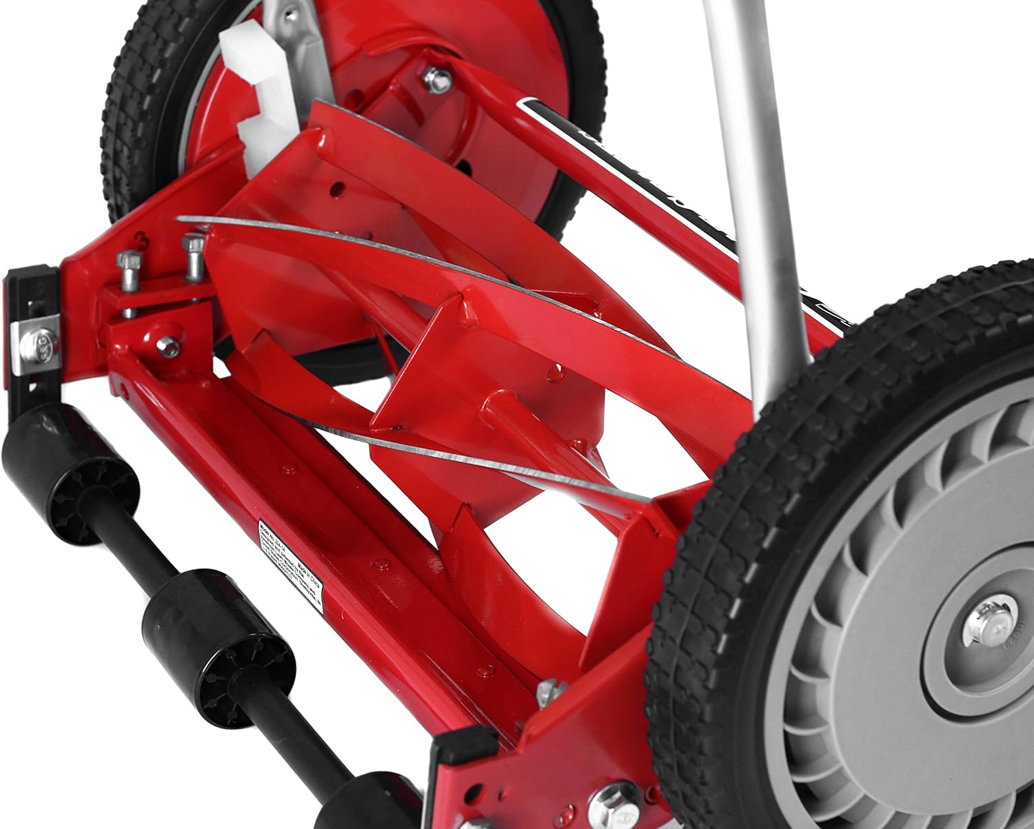 Great States 304-14 14-Inch 5-Blade Push Reel Lawn Mower, 14-Inch, 5-Blade, Red