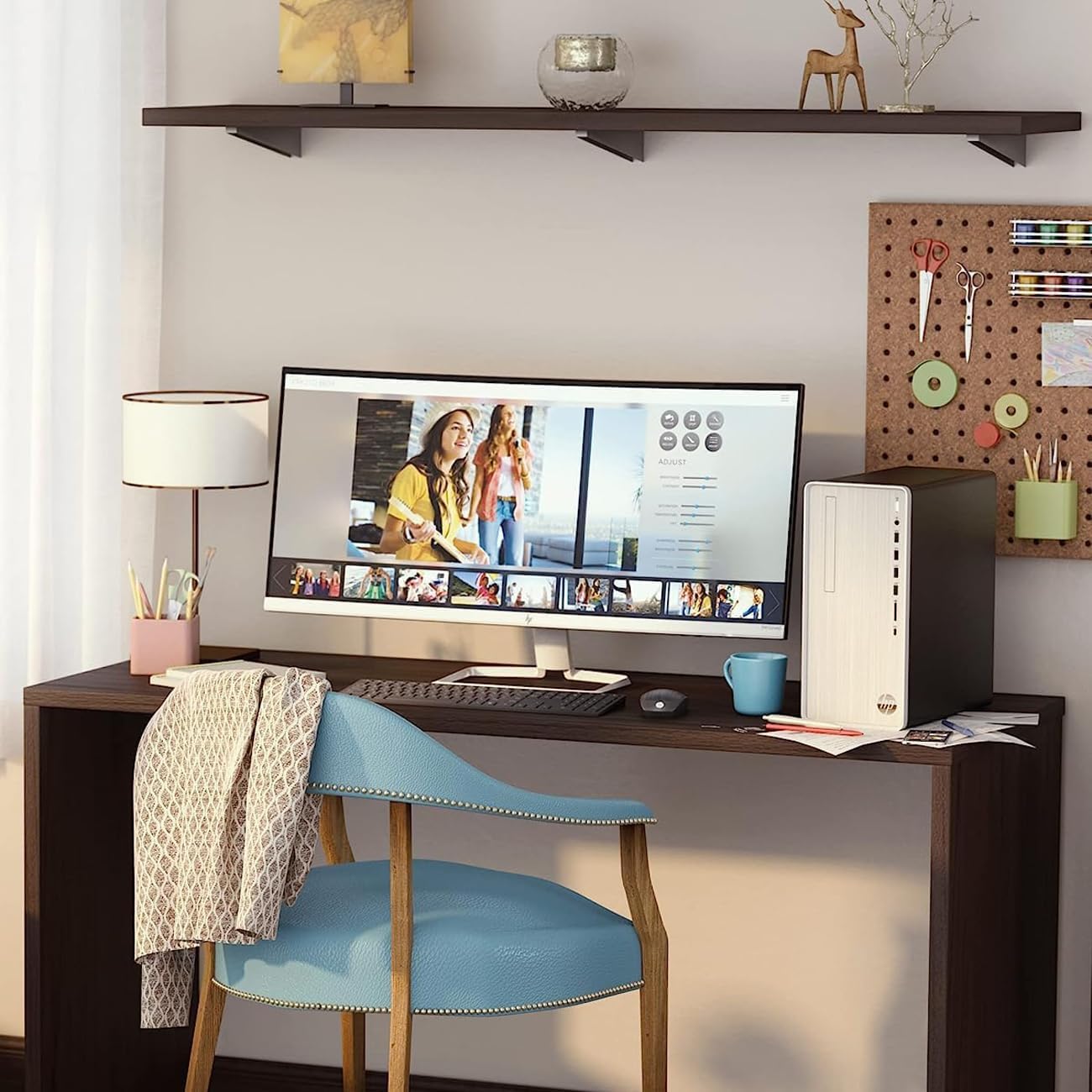 HP Pavilion Desktop, AMD 6-Cores Ryzen 5 5600G (Up to 4.4GHz), 16GB RAM, 1TB NVMe SSD + 1TB HDD, WiFi 6, 3-in-1 Media Card Reader, RJ45, USB-C, Bluetooth, Keyboard & Mouse, SPS HDMI, Win 11 Pro