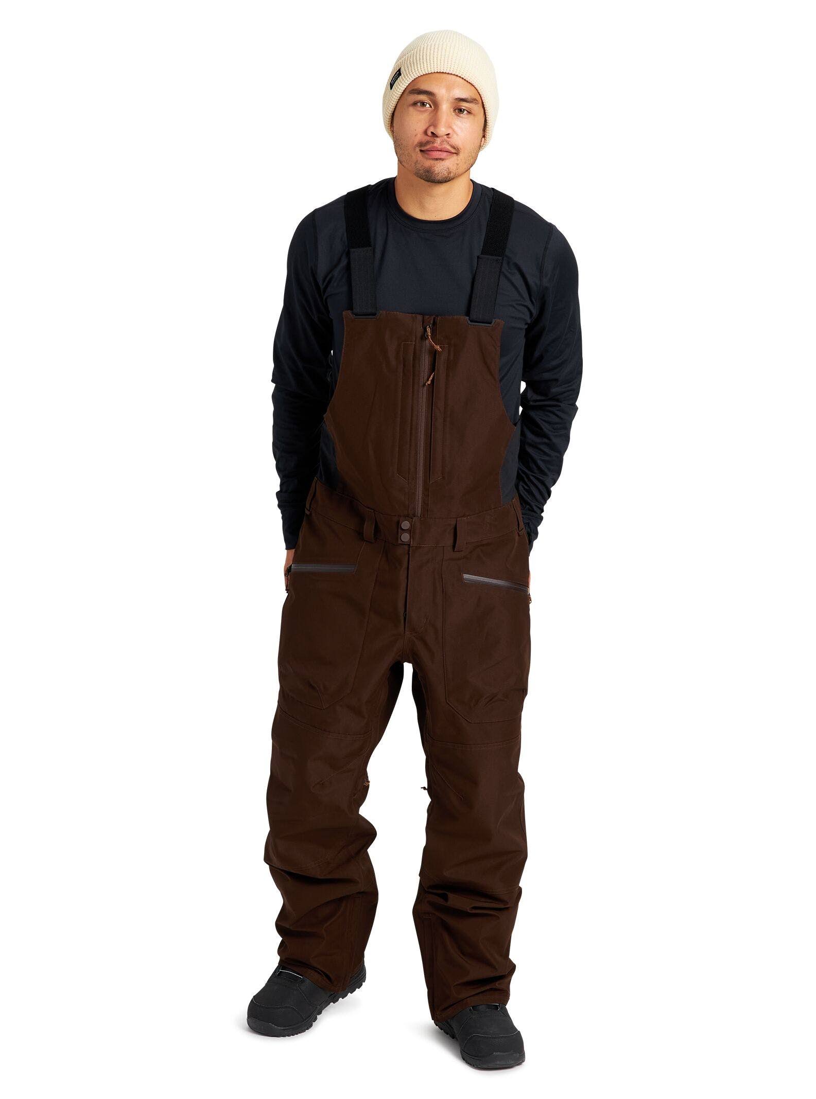 Burton Reserve GORE-TEX Bib Pant - Men&s Seal Brown, L
