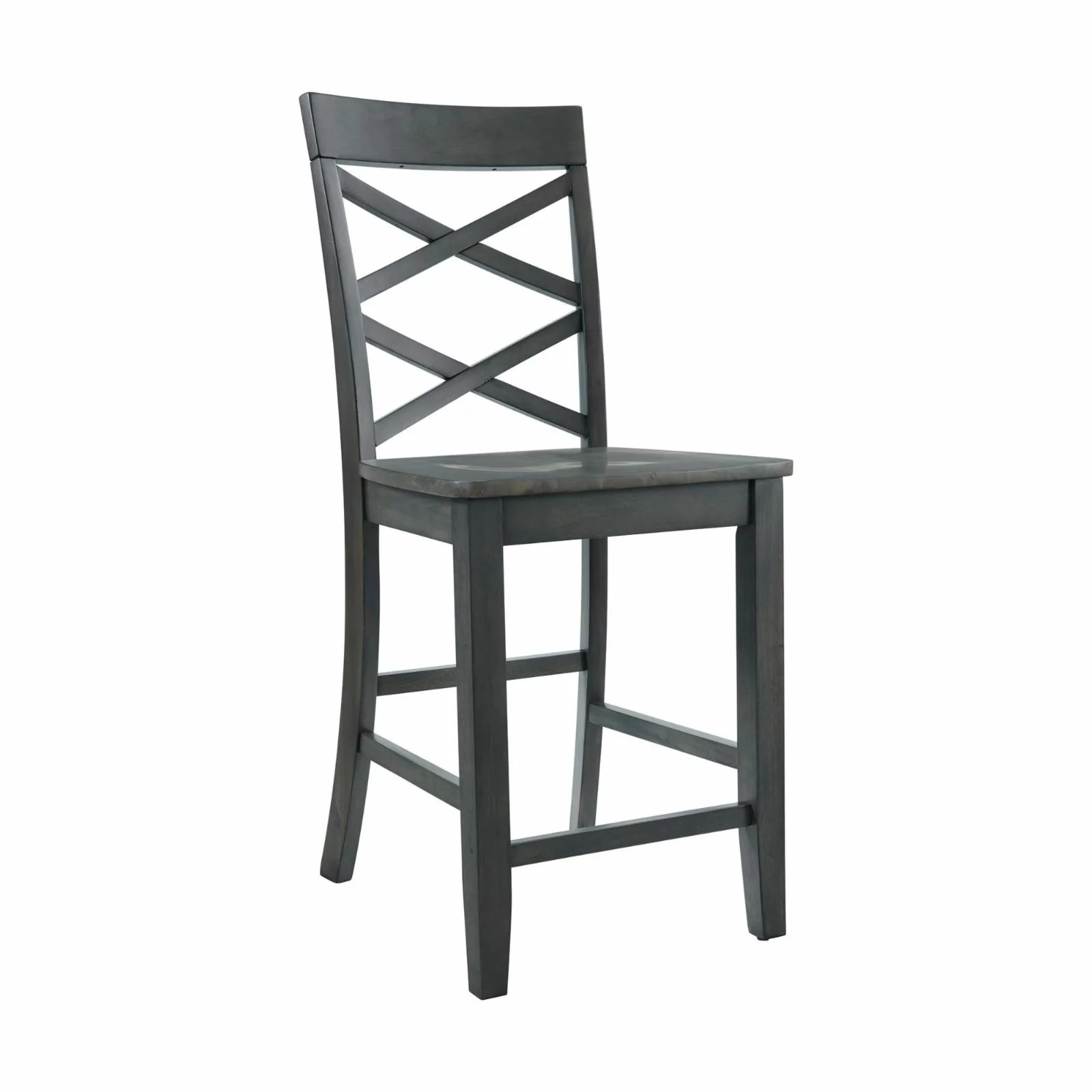 Regan 6PC Counter Height Dining Set in Cherry Table  4 Side Chairs and Bench