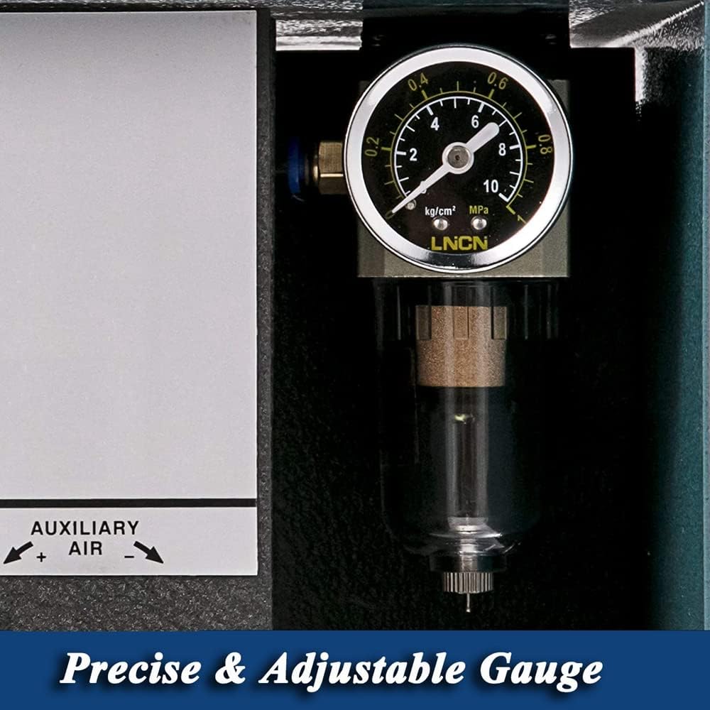 Single-Head Jewelry Pneumatic Engraving Machine 1400 RPM Adjustable Speed Pneumatic Hand Engraving Machines 60Hz 80W Pneumatic Graver Handpiece for Jewelry, Crafts and Wrought Iron