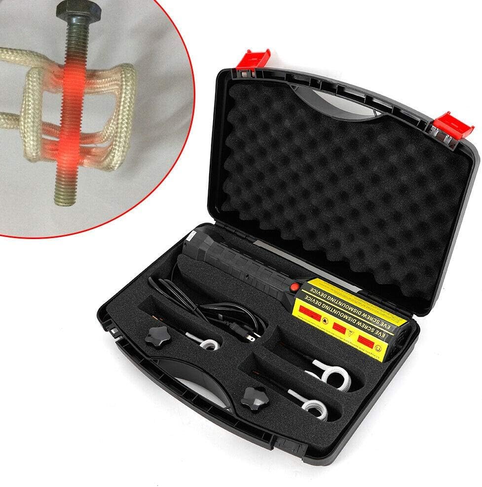 Mini Ductor Magnetic Induction Heater Kit 110V 3 Coils Bolt Heat Remover Disassembler Screw Tool Kit for Automotive Flameless Heat Repair Tool