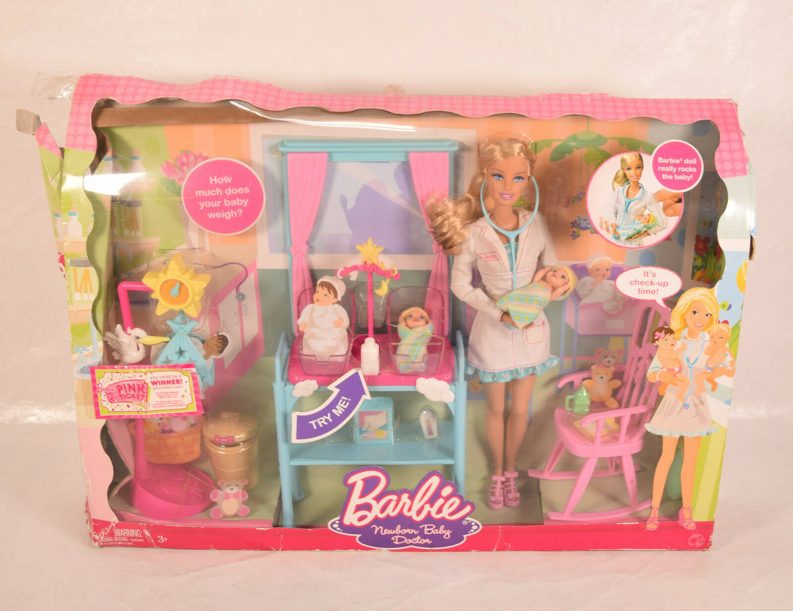 Mattel Barbie I Can Be Newborn Baby Doctor Playset
